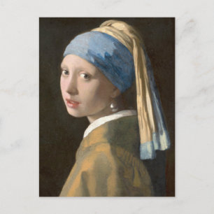 Postal Chica con Pearl Earring