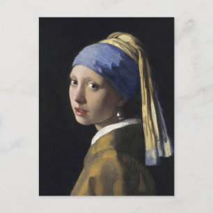 Postal Chica con Pearl Earring de Johannes Vermeer