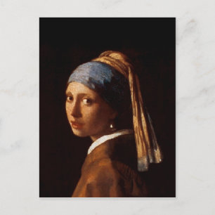 Postal Chica con Pearl Earring de Johannes Vermeer
