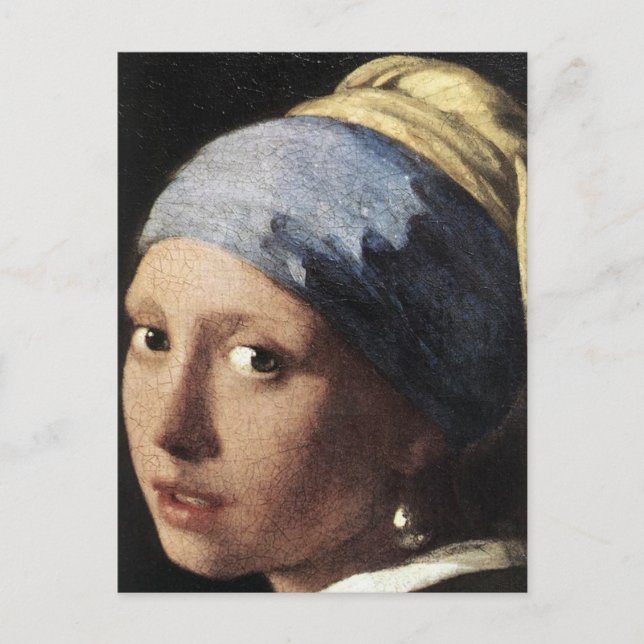 Postal Chica con Pearl Earring (detalle) (Anverso)