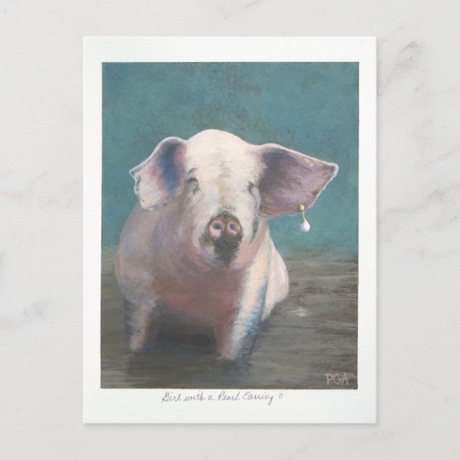 Postal Chica con Pearl Earring II (Anverso)