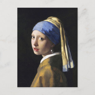 Postal Chica con Pearl Earring, Jan Vermeer