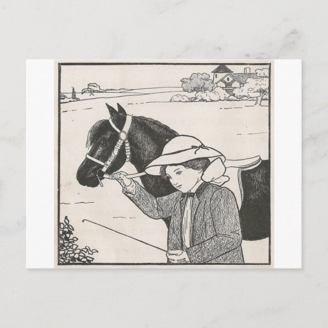 Postal Chica con Pony (Anverso)