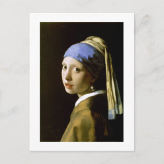 Postal Chica con un Bella Artes Pearl Earring Vermeer