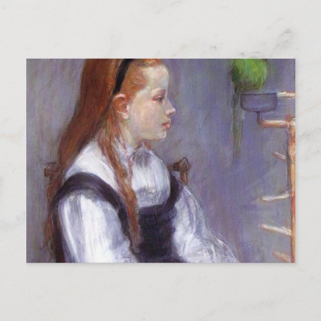 Postal Chica con un Parakeet (Anverso)