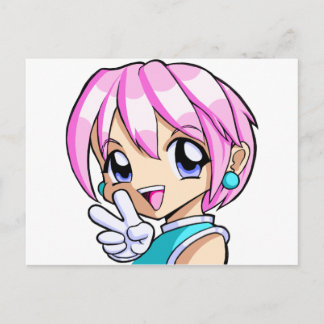 Postal Chica Cute Anime