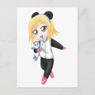 Postal Chica Cute Panda