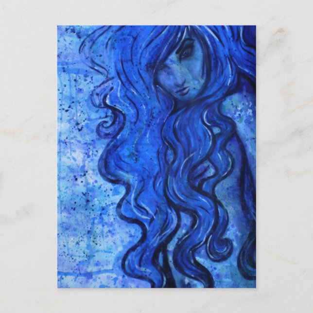 Postal Chica de agua (Anverso)