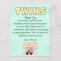 Chica de Baby Shower Twins Boy