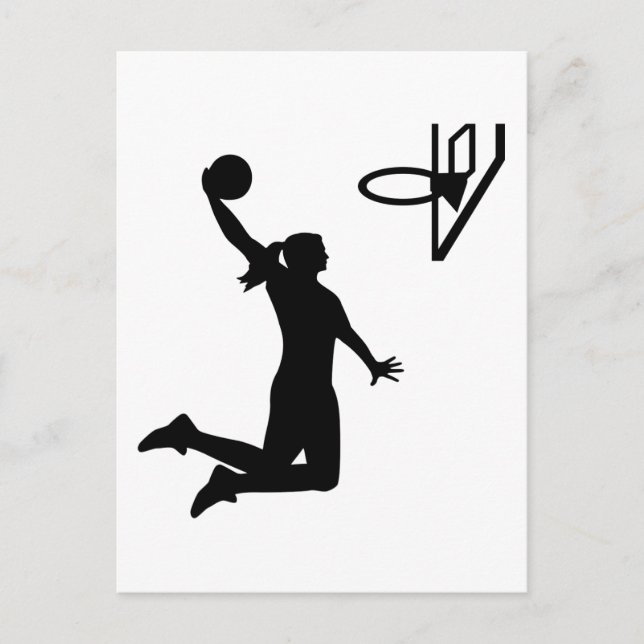 Postal Chica de baloncesto (Anverso)