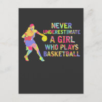 Chica de baloncesto Colorful Athlete