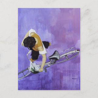 Postal Chica de bicicletas