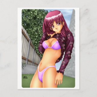 Postal Chica de Bikini Anime