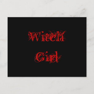 Postal Chica de brujas