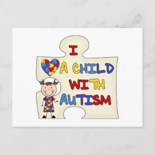 Postal Chica de Brunette para niños con autismo 2