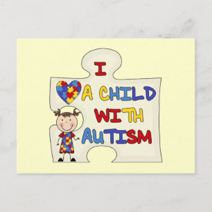 Postal Chica de Brunette para niños con autismo 2