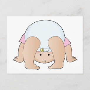 Postal Chica de cabeza de bebé