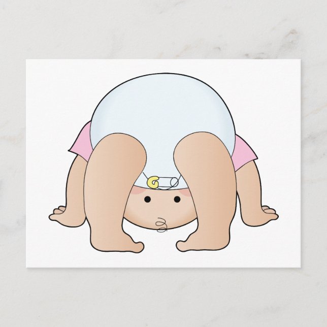 Postal Chica de cabeza de bebé (Anverso)