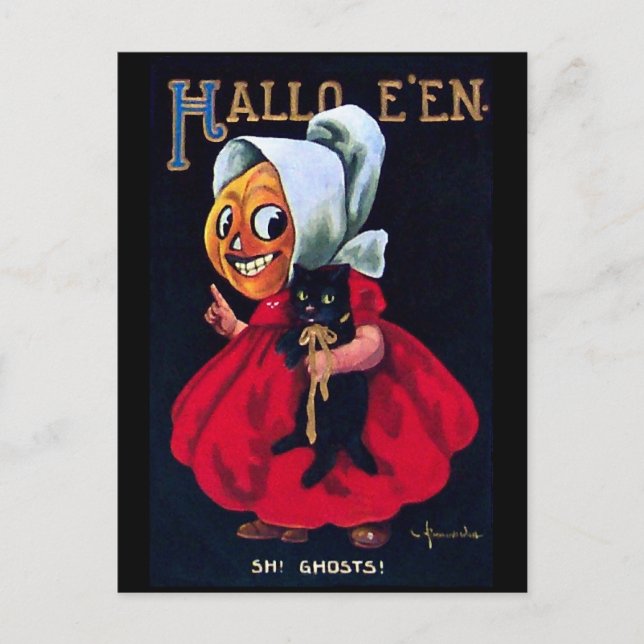 Postal Chica de calabaza (Anverso)