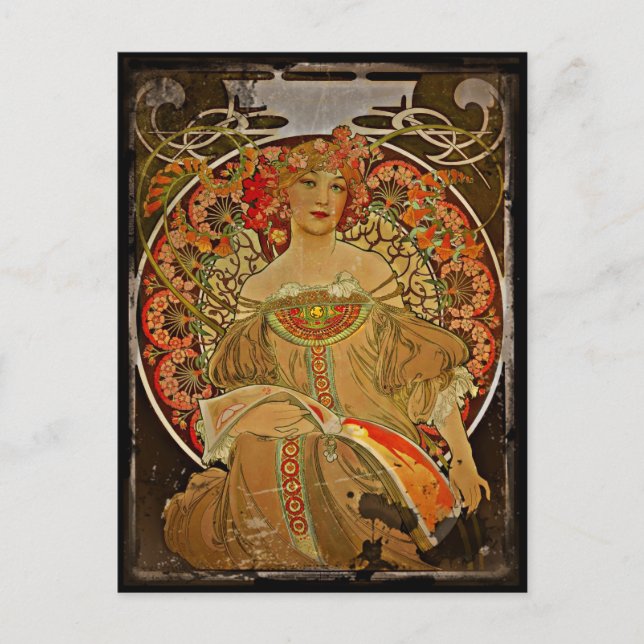 Postal Chica de champán c1897 (Anverso)