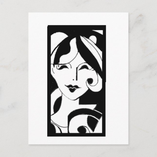 Postal Chica de clase (Anverso)