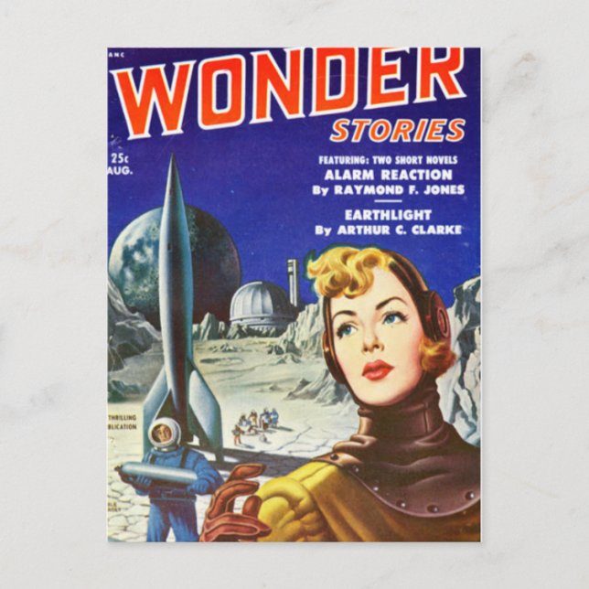 Postal Chica de cohetes (Anverso)