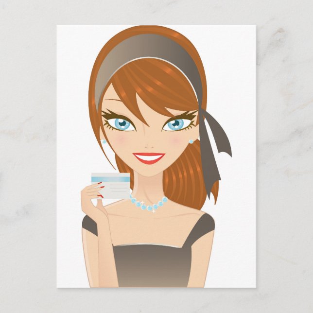 Postal Chica de compras (Anverso)