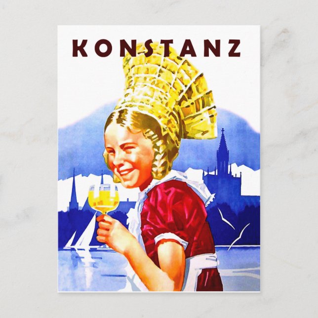 Postal Chica de Constanza, Alemania (Anverso)