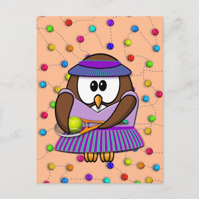 Postal chica de crías de tenis (Anverso)