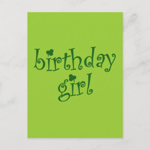Postal Chica de cumpleaños para Chicas de cumpleaños del