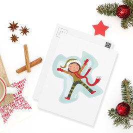 Postal Chica de Cute Snow Angel