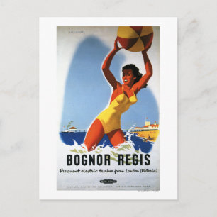 Postal Chica de Ferrocarriles Británicos y Poster de Balo
