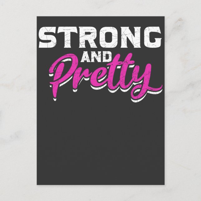 Postal Chica de fitness Halterofilia Hembra Gimnasio (Anverso)