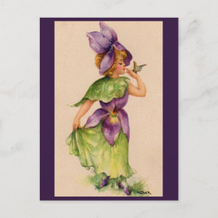 Postal chica de flores de lilac