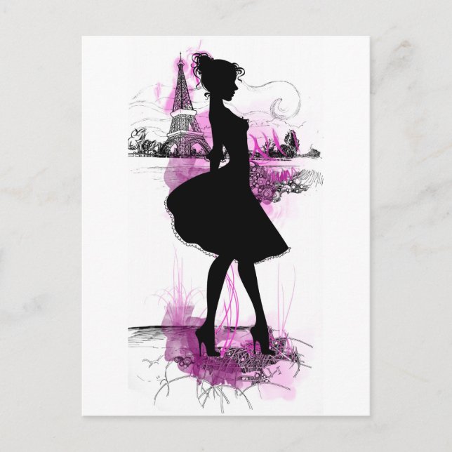 Postal Chica de Francia (Anverso)