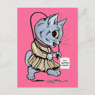 Postal Chica de gato, Louis Wain