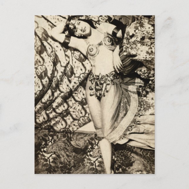 Postal Chica de glamour (Anverso)