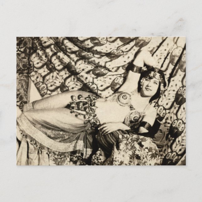 Postal Chica de glamour (Anverso)