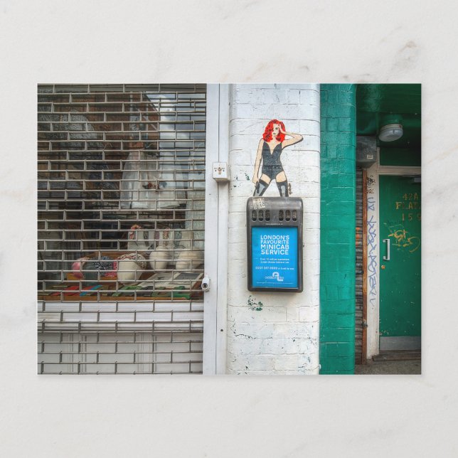 Postal Chica de graffiti de Minicab (Anverso)