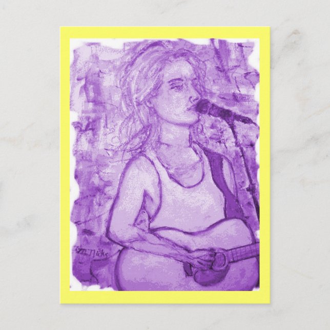 Postal chica de guitarra (Anverso)