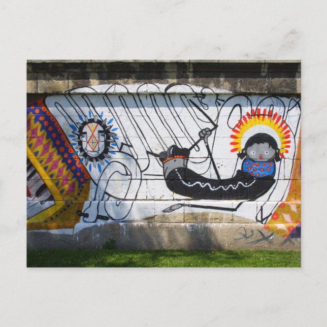 Postal Chica de gusanos (Anverso)