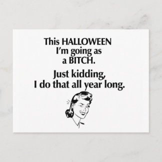 Postal chica de halloween