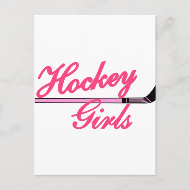 Postal Chica de hockey (Anverso)