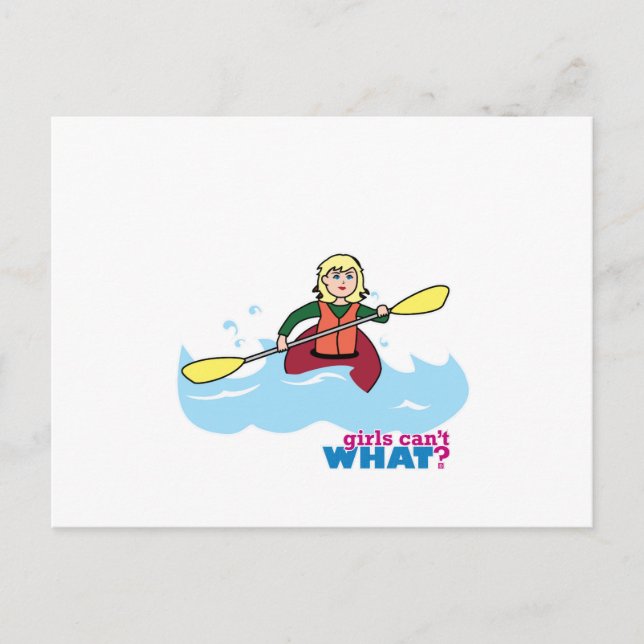 Postal Chica de Kayak - Ligera/Rubia (Anverso)