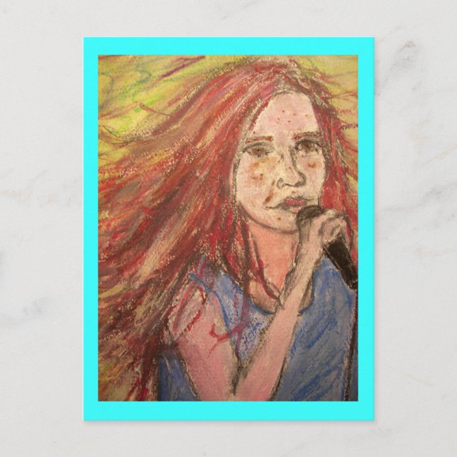 Postal Chica de la canción más fría de los Rockeros (Anverso)
