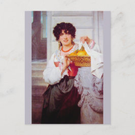 Postal Chica de la Cesta de Naranjas y Lemones por Cot