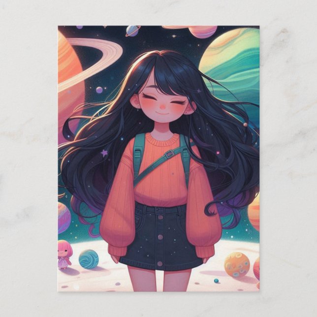 Postal Chica de la galaxia (Anverso)