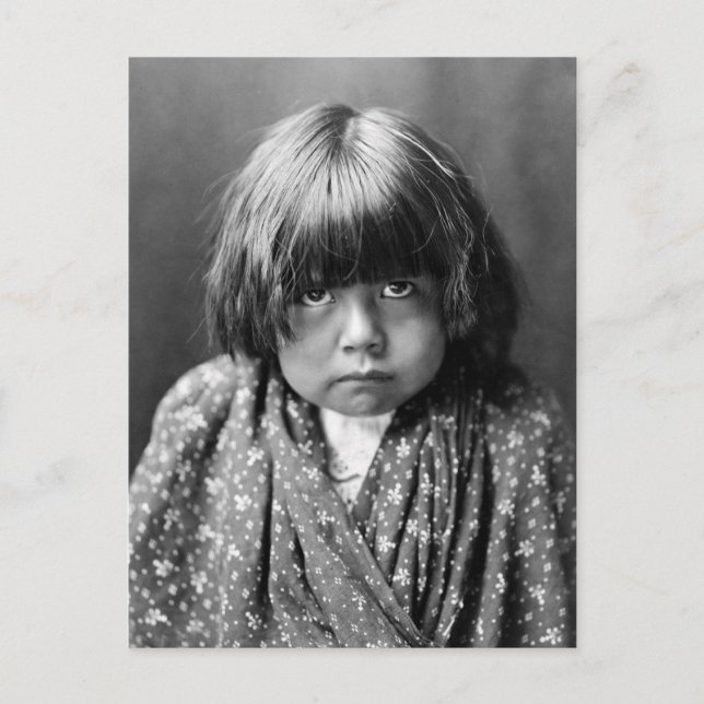 Postal Chica de la India Tewa, 1905 (Anverso)