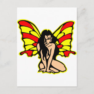 Postal Chica de mariposa Tattoo