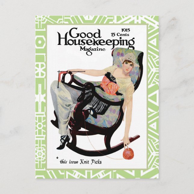 Postal chica DE MODA "BUENO PARA SER KNIT PICKY" (Anverso)